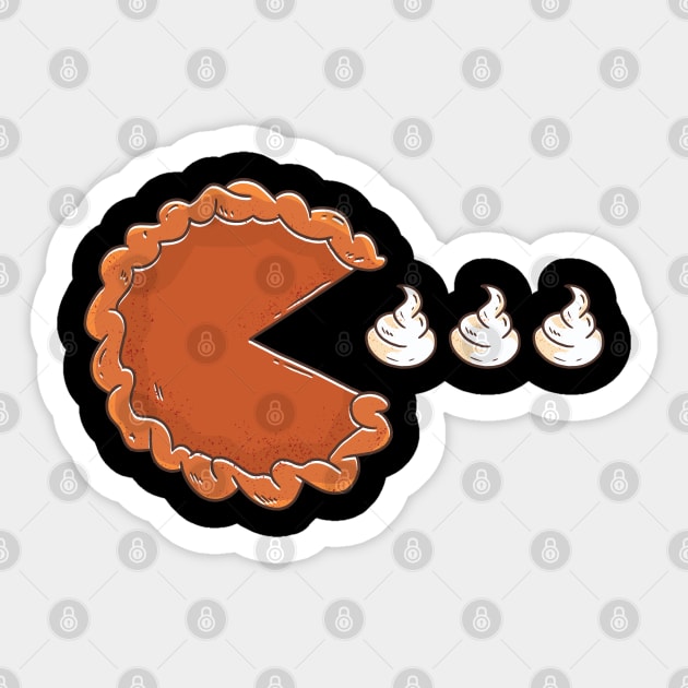 Pie eating Cream Sticker by madeinchorley